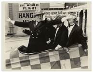Moe Howard Personally Owned 10 x 8 Glossy Photo of Moe, Larry, Curly & Ted Healy From the 1933 Film Plane Nuts -- Very Good Condition